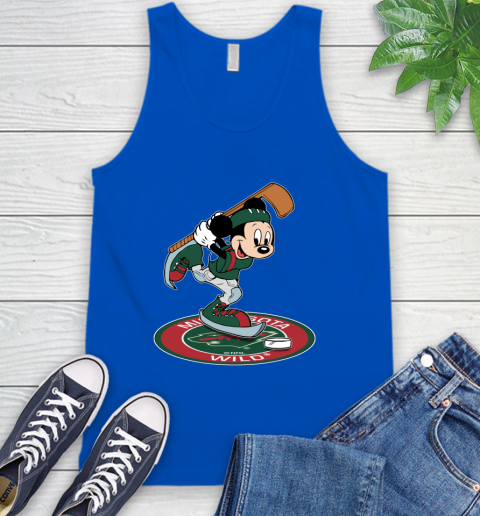 NHL Hockey Minnesota Wild Cheerful Mickey Disney Shirt Tank Top 5