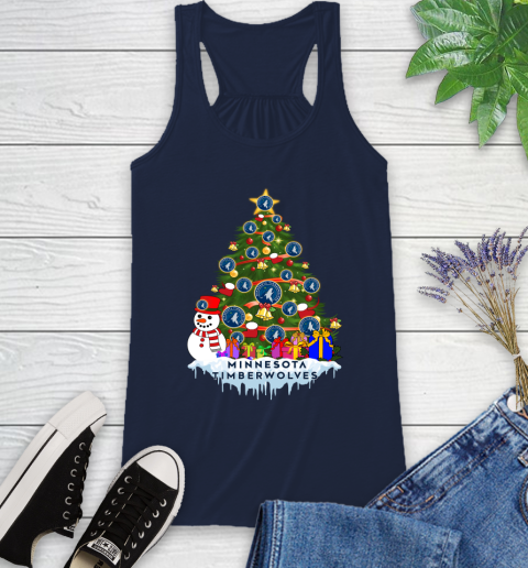 Minnesota Timberwolves Merry Christmas NBA Basketball Sports Racerback Tank 12
