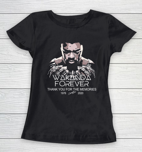 Rip Wakanda 1976 2020 forever thank you for the memories signature Women's T-Shirt