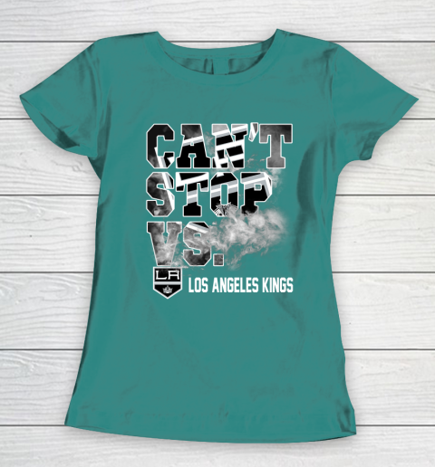 NHL Los Angeles Kings Hockey Can't Stop Vs Women's T-Shirt 10