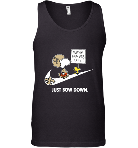 New Orleans Saints Are Number One – Just Bow Down Snoopy Tank Top