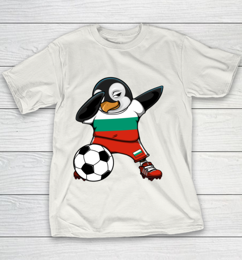 Dabbing Penguin Bulgaria Soccer Fans Jersey Football Lovers Long Sleeve Youth T-Shirt