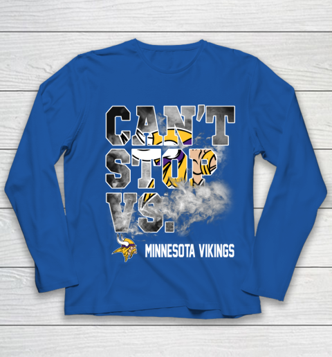 NFL Minnesota Vikings Can't Stop Vs Youth Long Sleeve 7