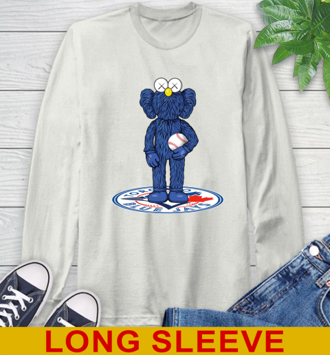 MLB Baseball Toronto Blue Jays Kaws Bff Blue Figure Shirt Long Sleeve T-Shirt 12