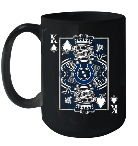 Indianapolis Colts NFL Football The King Of Spades Death Cards Shirt Ceramic Mug 15oz