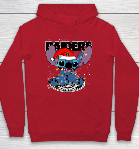 Oakland Raiders NFL Football noel stitch Christmas Hoodie 6