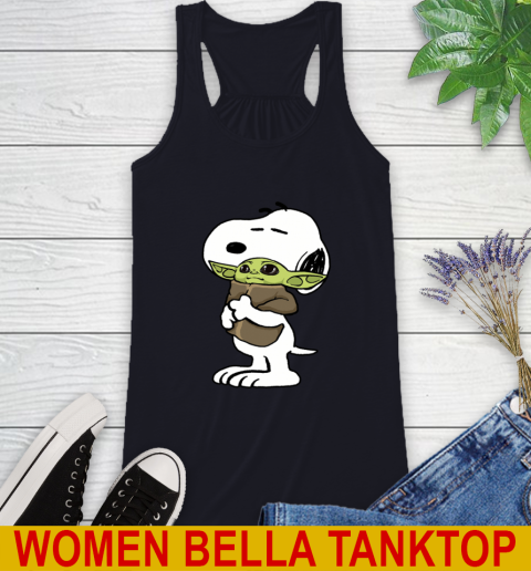 Snoopy Hugging Baby Yoda Shirt 46