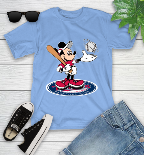 MLB Baseball Minnesota Twins Cheerful Mickey Disney Shirt Youth T-Shirt 11