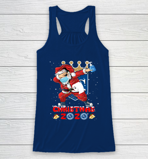 Kansas City Royals Funny Santa Claus Dabbing Christmas 2020 MLB Racerback Tank 6