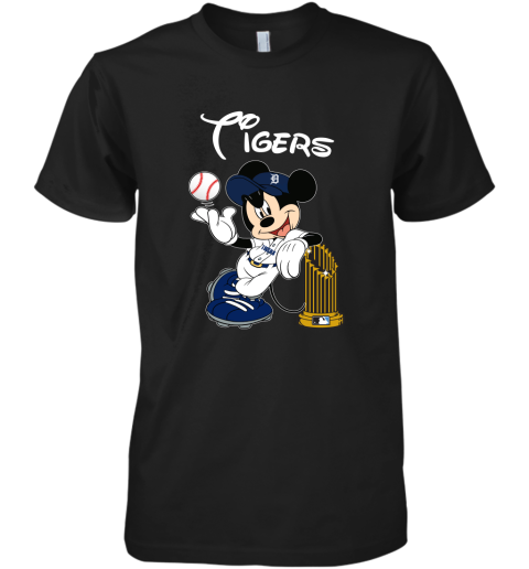 Detroit Tigers Mickey Taking The Trophy MLB 2019 Premium Men's T-Shirt