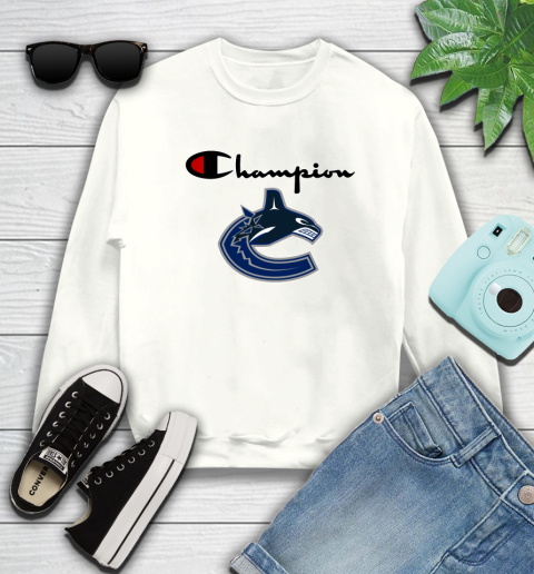 NHL Hockey Vancouver Canucks Champion Shirt Sweatshirt