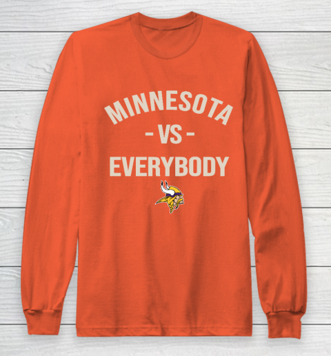 Minnesota Vikings Vs Everybody Long Sleeve T-Shirt 3
