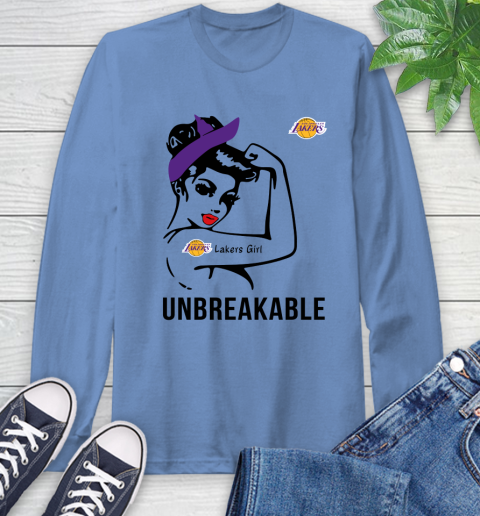 NBA Los Angeles Lakers Girl Unbreakable Basketball Sports Long Sleeve T-Shirt 10