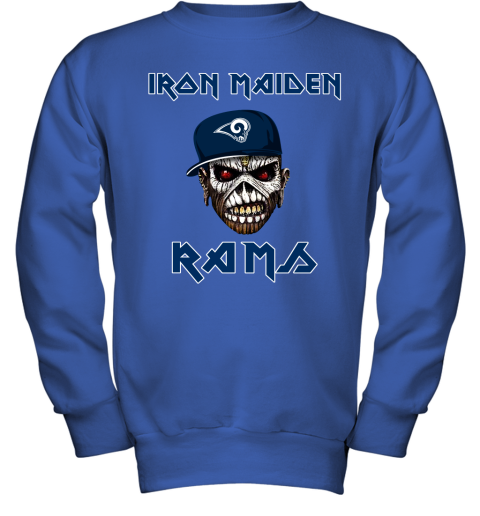 NFL Los Angeles Rams Iron Maiden Rock Band Music Football Sports UEPnpBsBWlE youth sweatshirt 47 95 151514 front royal