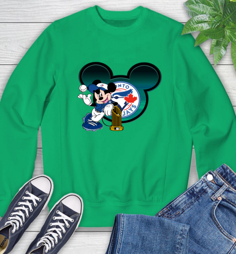 MLB Toronto Blue Jays The Commissioner's Trophy Mickey Mouse Disney Sweatshirt 6