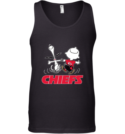 Snoopy And Charlie Brown Happy Kansas City Chiefs Fans Tank Top