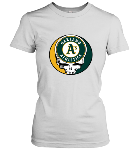 Oakland Athletics The Grateful Dead Baseball Mlb Mashup Women's T-Shirt