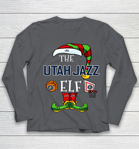 Utah Jazz Christmas ELF Funny NBA Youth Long Sleeve 6