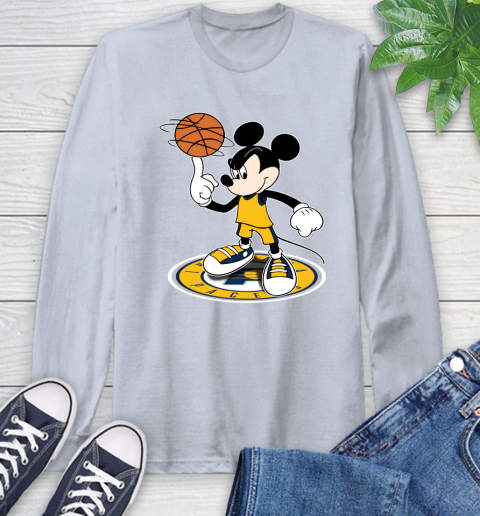 NBA Basketball Indiana Pacers Cheerful Mickey Disney Shirt Long Sleeve T-Shirt 6