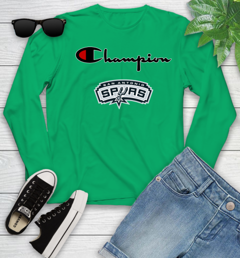 NBA Basketball San Antonio Spurs Champion Shirt Youth Long Sleeve 4