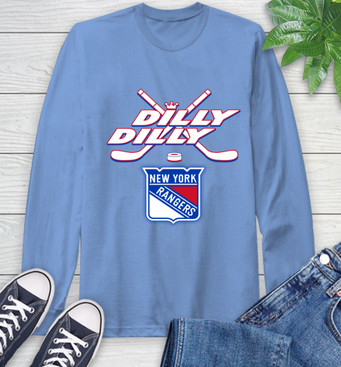 NHL New York Rangers Dilly Dilly Hockey Sports Long Sleeve T-Shirt 11