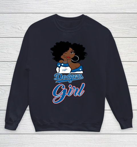 Los Angeles Dodgerss Girl MLB Youth Sweatshirt 3