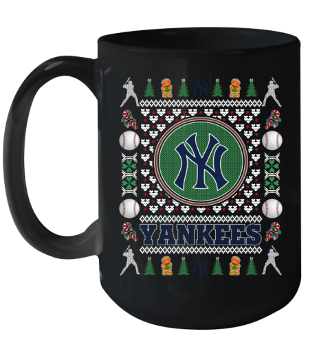 New York Yankees Merry Christmas MLB Baseball Loyal Fan Ceramic Mug 15oz