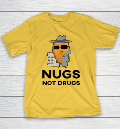 Funny Chicken Nuggets  Nugs Not Drugs Youth T-Shirt 4