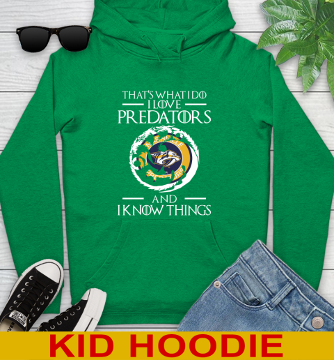 Nashville Predators NHL Hockey That's What I Do I Love My Team And I Know Things Game Of Thrones 135
