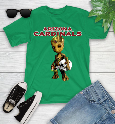 Arizona Cardinals NFL Football Groot Marvel Guardians Of The Galaxy Youth T-Shirt 6