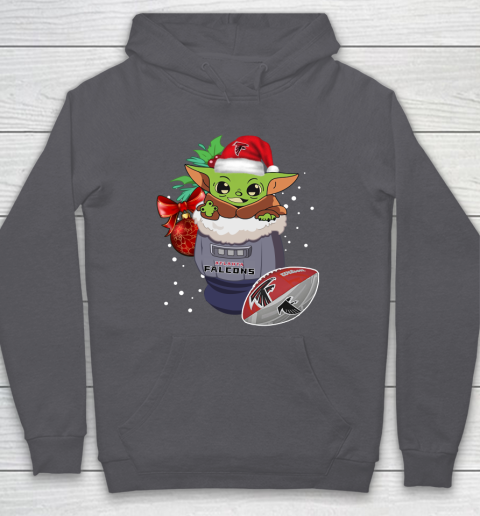 Atlanta Falcons Christmas Baby Yoda Star Wars Funny Happy NFL Hoodie 7