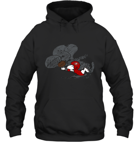 San Fracisco 49ers Snoopy Plays The Football Game Hoodie