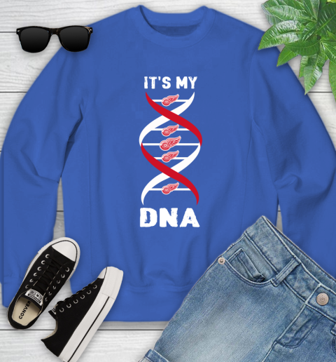 Detroit Red Wings NHL Hockey It's My DNA Sports Youth Sweatshirt 7