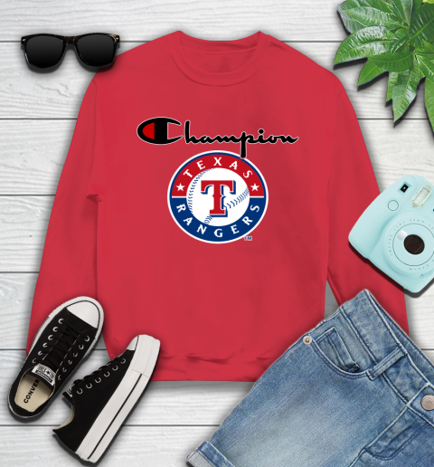 MLB Baseball Texas Rangers Champion Shirt Youth Sweatshirt 5