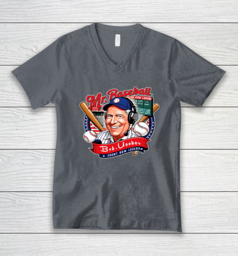 Bob Uecker  Mr Baseball Front Row Legend Funny V-Neck T-Shirt 3