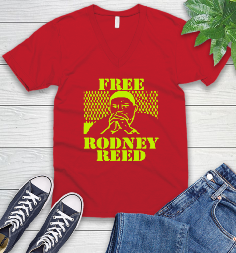 Freee rodney reed V-Neck T-Shirt 7 Freee rodney reed V-Neck T-Shirt - Image 7