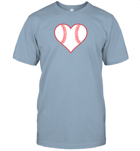 bt5j baseball player coach or fan heart shaped baseball graphic jersey t shirt 60 front light blue