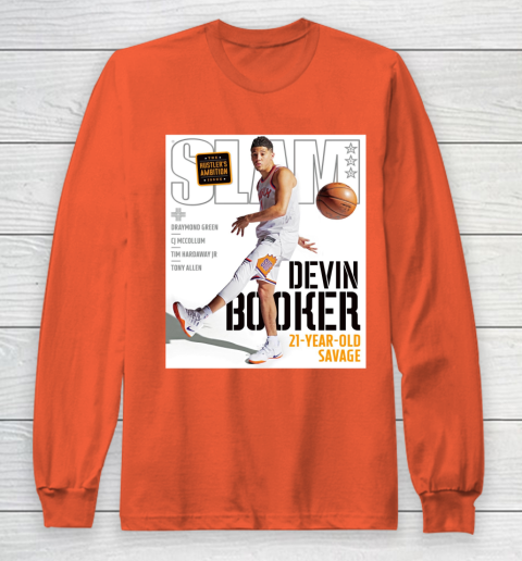 Devin Booker Slam Magazine Cover Phoenix Suns Long Sleeve T-Shirt 3