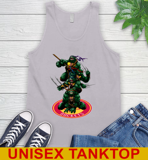 NBA Basketball Houston Rockets Teenage Mutant Ninja Turtles Shirt Tank Top 4