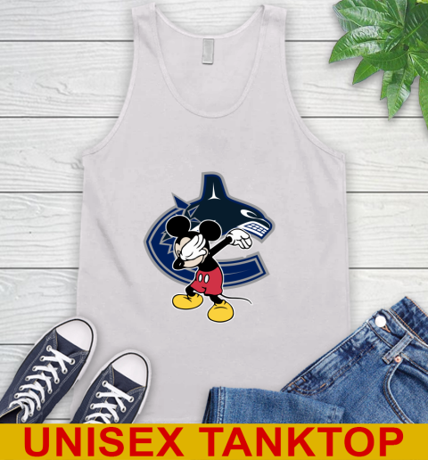 Vancouver Canucks NHL Hockey Dabbing Mickey Disney Sports Tank Top