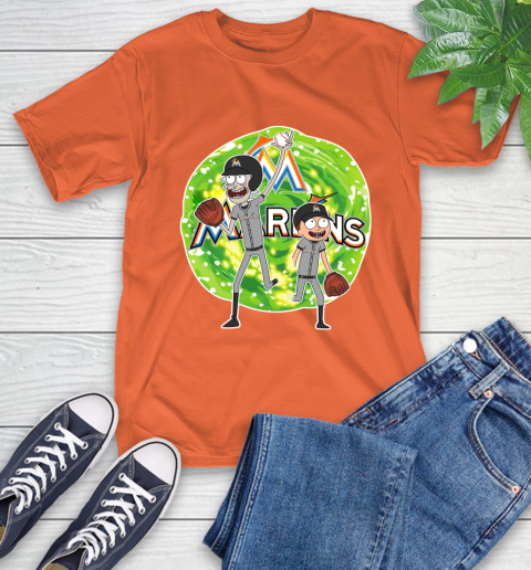 MLB Miami Marlins Rick And Morty Baseball Sports T-Shirt 5