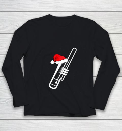 Christmas Gift Trombone Santa Trombone Funny Xmas Pajama Youth Long Sleeve