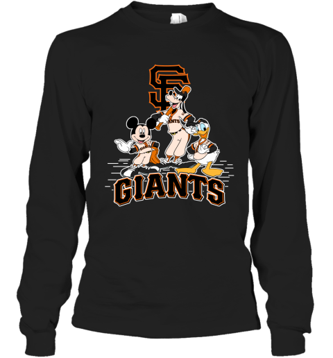 MLB San Francisco Giants Mickey Mouse Donald Duck Goofy T-Shirt