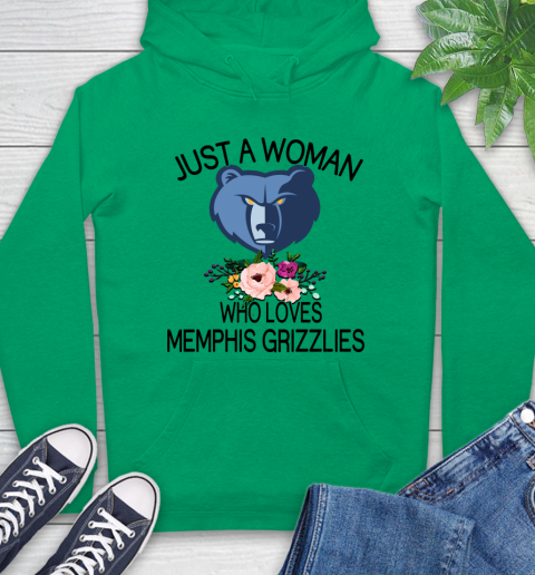 NBA Just A Woman Who Loves Memphis Grizzlies Basketball Sports Hoodie 5