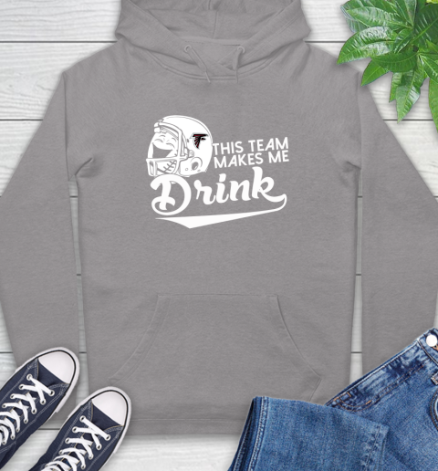 Atlanta Falcons NFL Football This Team Makes Me Drink Adoring Fan Hoodie 6