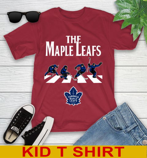 NHL Hockey Toronto Maple Leafs The Beatles Rock Band Shirt Youth T-Shirt 12