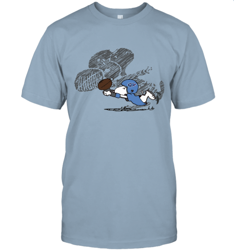 Tennessee Titans Snoopy Plays The Football Game Unisex Jersey Tee