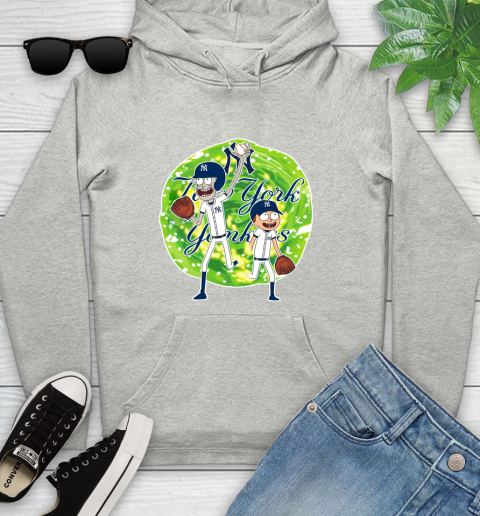 MLB New York Yankees Rick And Morty Baseball Sports Youth Hoodie