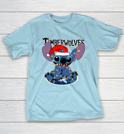 Minnesota Timberwolves NBA noel stitch Basketball Christmas T-Shirt 10