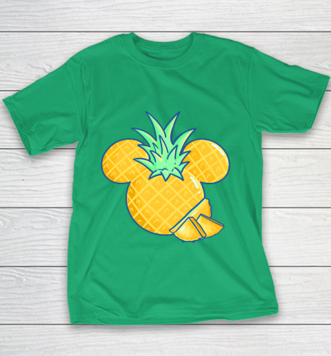 Disney Mickey Friends Mickey Pineapple Logo Youth T-Shirt 3